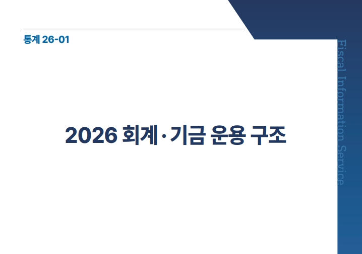 2026 회계·기금 운용 구조